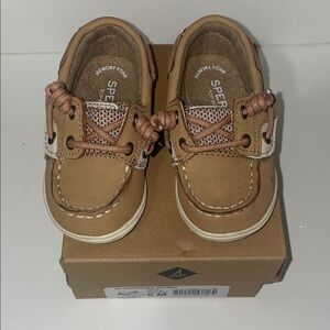 Sperry Kids Brown Moccasins